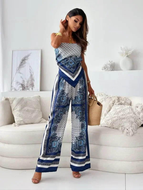Lena – Stylish Two-Piece Set with Ties