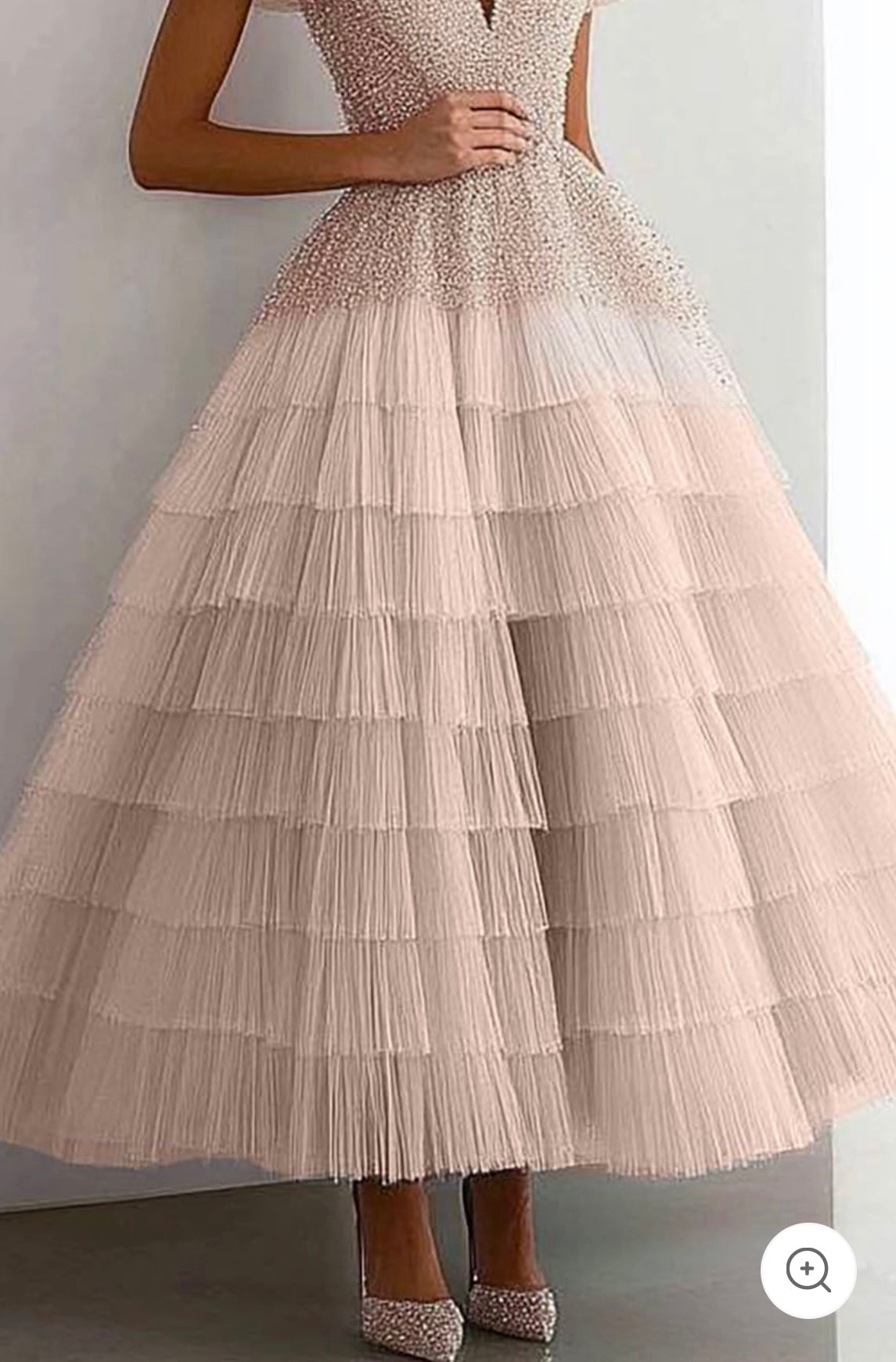 Noiré | Off-Shoulder Mesh Evening Dress