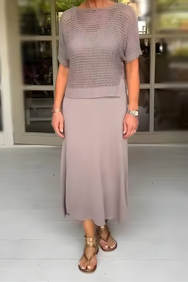 NORMA - Summer Dress with Knitted Top