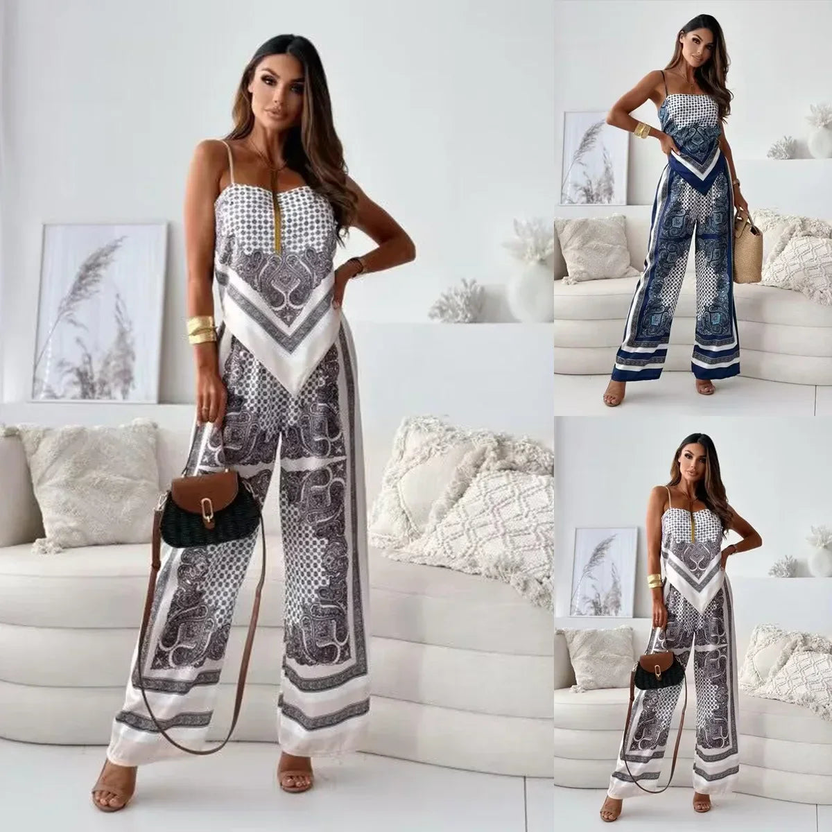 Lena – Stylish Two-Piece Set with Ties
