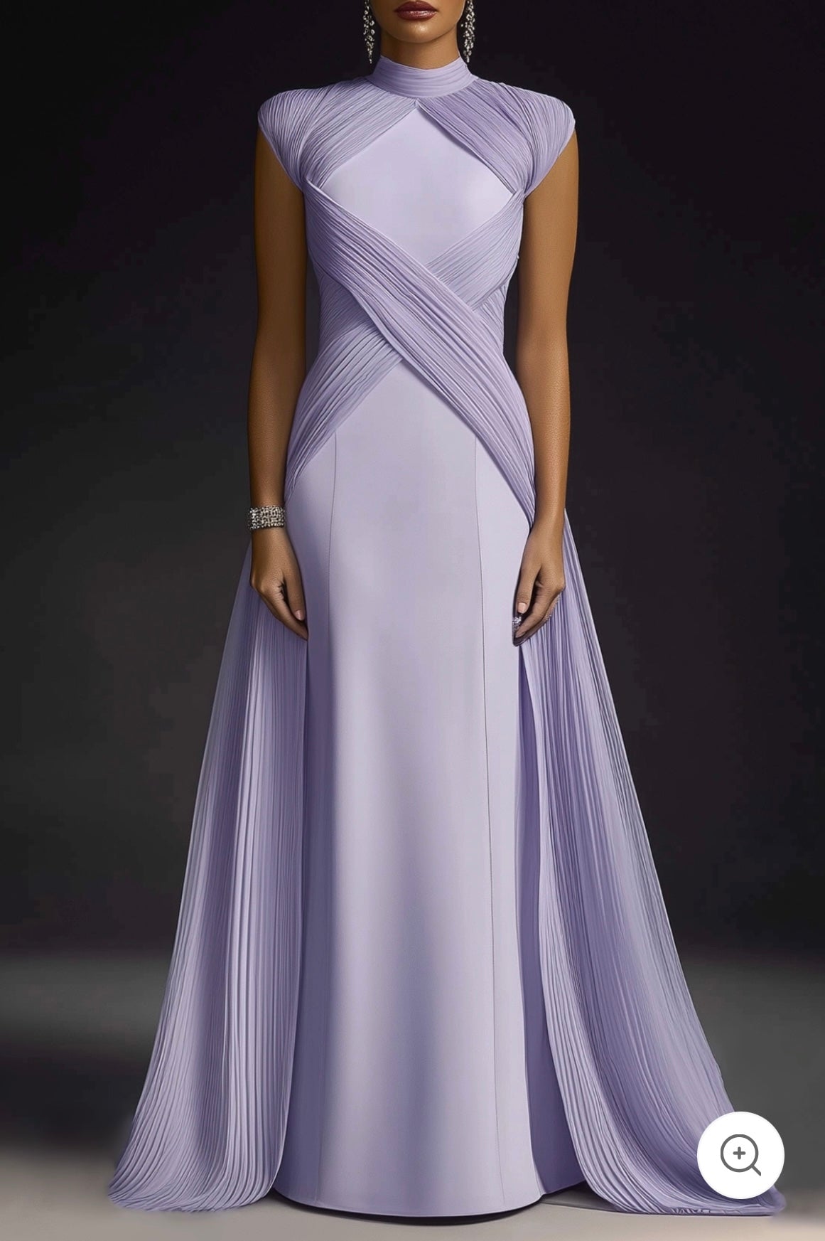 Eloré | Sculptural Evening Dress in Lavender