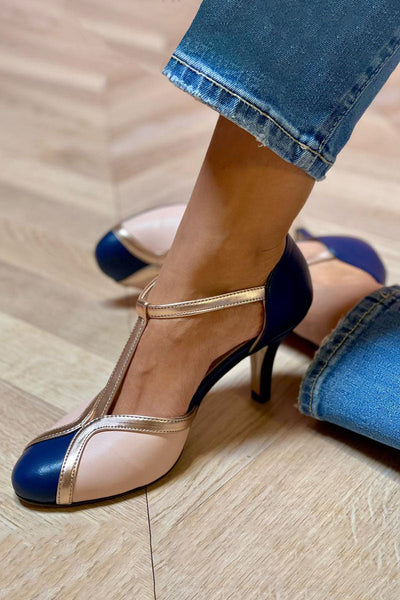 Alessia | Ballerinas with T-shape in vibrant colors and comfortable round toe