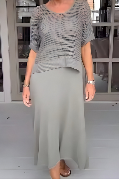 NORMA - Summer Dress with Knitted Top