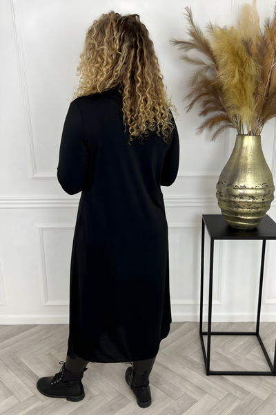 Olivia | Maxi Shirt Dress in Wrinkle-Free Silk