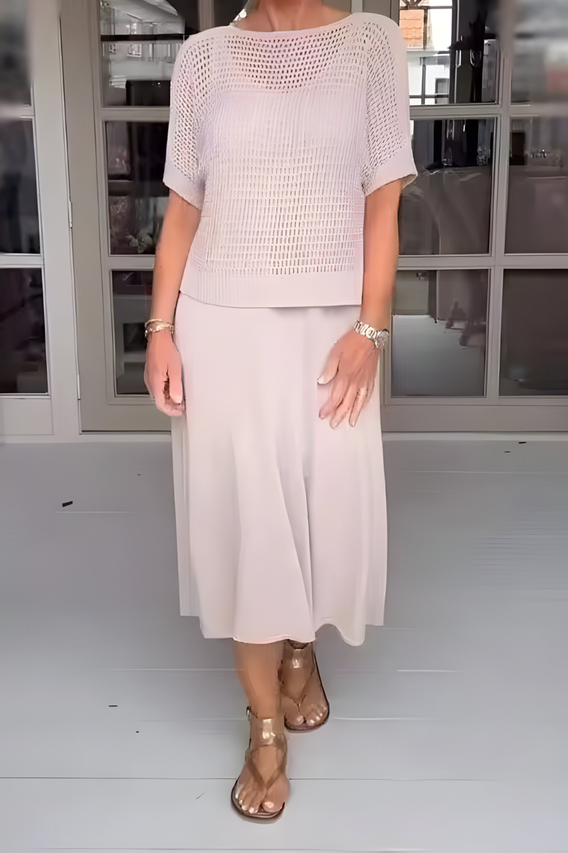 NORMA - Summer Dress with Knitted Top