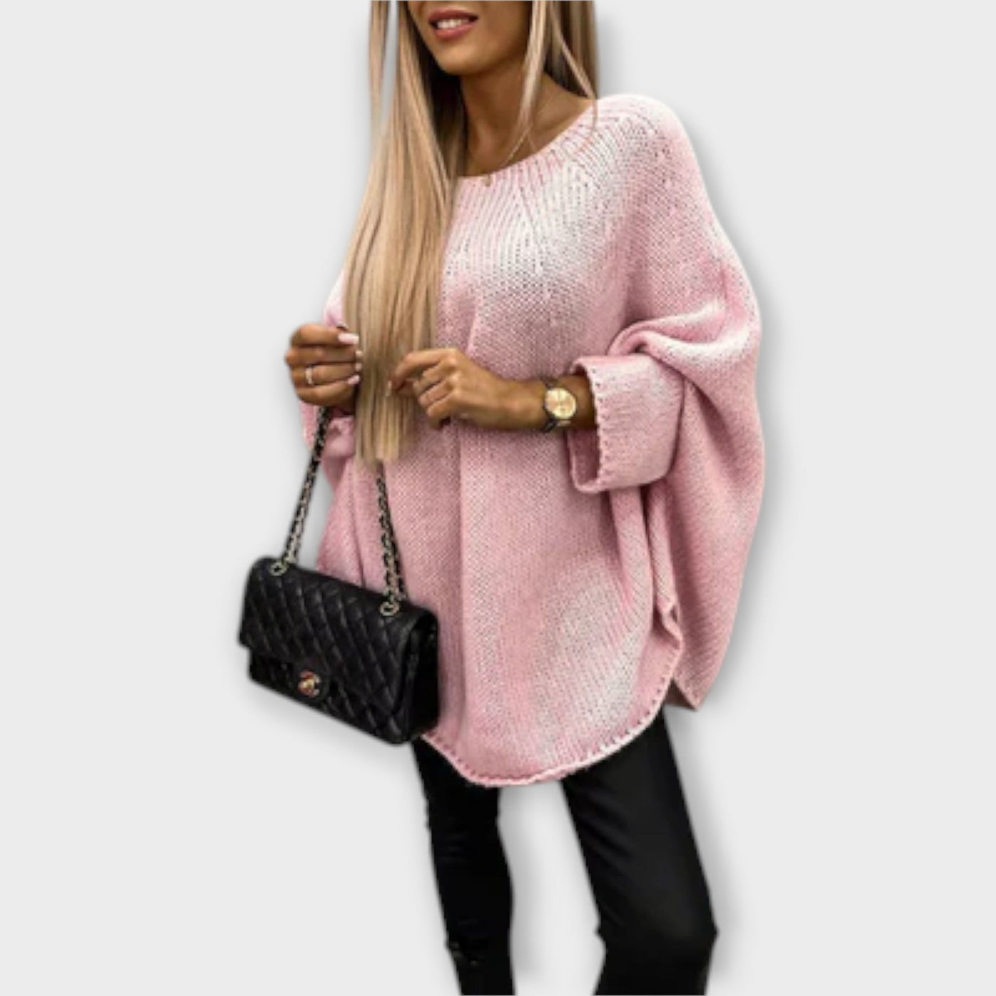 Isabelle - Stylish women's sweater with round neckline