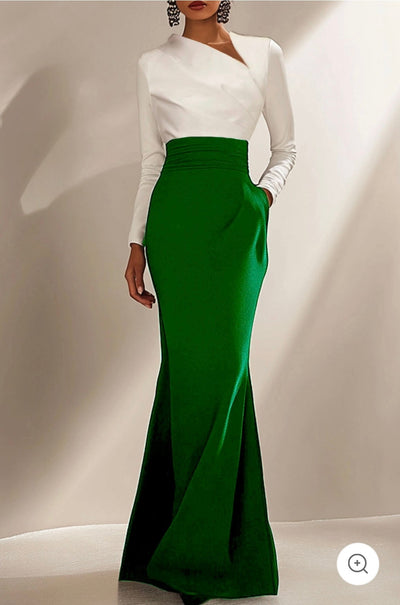 Valencia | Elegant Maxi Dress with Long Sleeves
