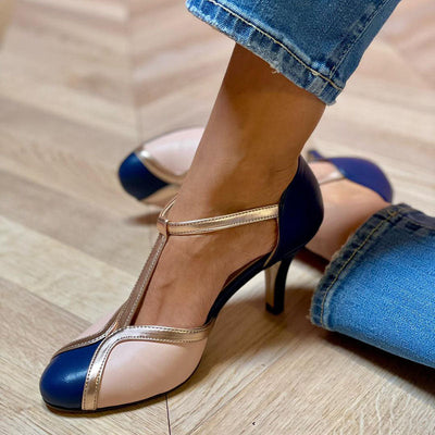 Alessia | Ballerinas with T-shape in vibrant colors and comfortable round toe