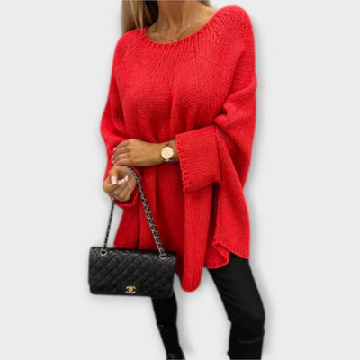 Isabelle - Stylish women's sweater with round neckline