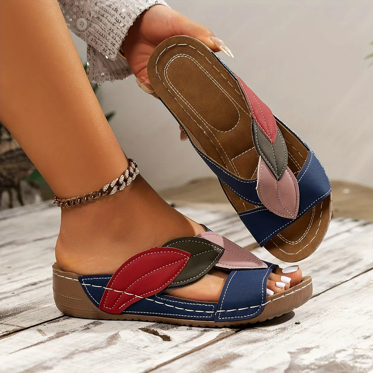 Solveig™ – Instap Sandalen