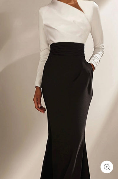 Valencia | Elegant Maxi Dress with Long Sleeves