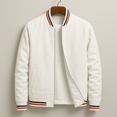 Brent | Stylish Striped Bomber Jacket