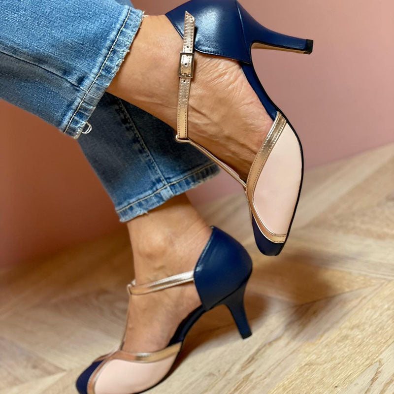 Alessia | Ballerinas with T-shape in vibrant colors and comfortable round toe