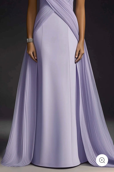 Eloré | Sculptural Evening Dress in Lavender