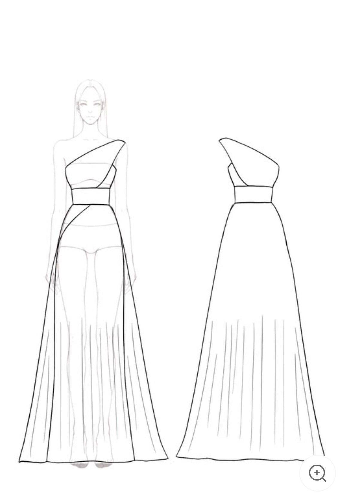 Ariella | One-Shoulder Pleated Evening Dress