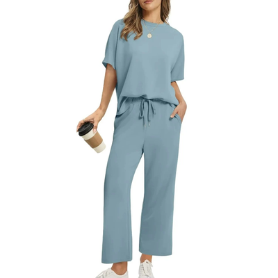 Women's Casual Top and Pants Set
