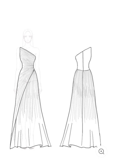 Celestia | Off-Shoulder Evening Dress