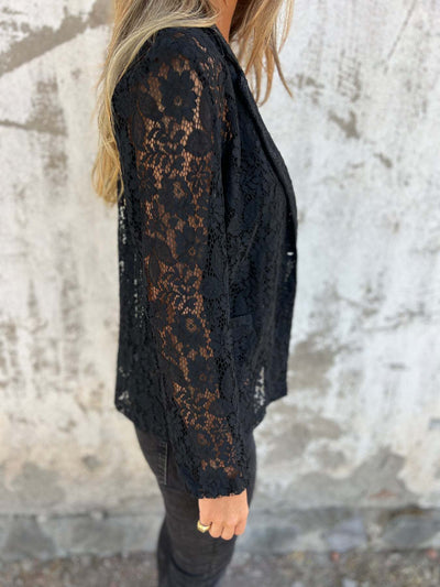 Lena | Transparent lace blazer with elegant structure