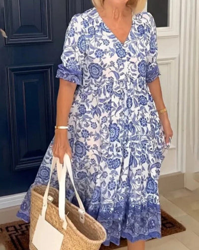 Nia | Elegant Summer Cotton Dress