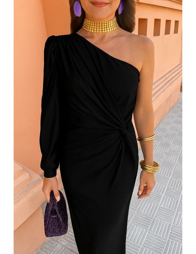 Alaysia  | Elegant Summer Black Dress