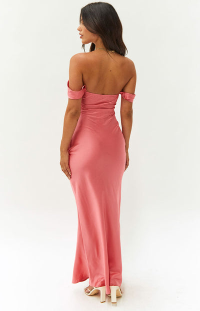 Rosalia – Off-Shoulder Satin Dress
