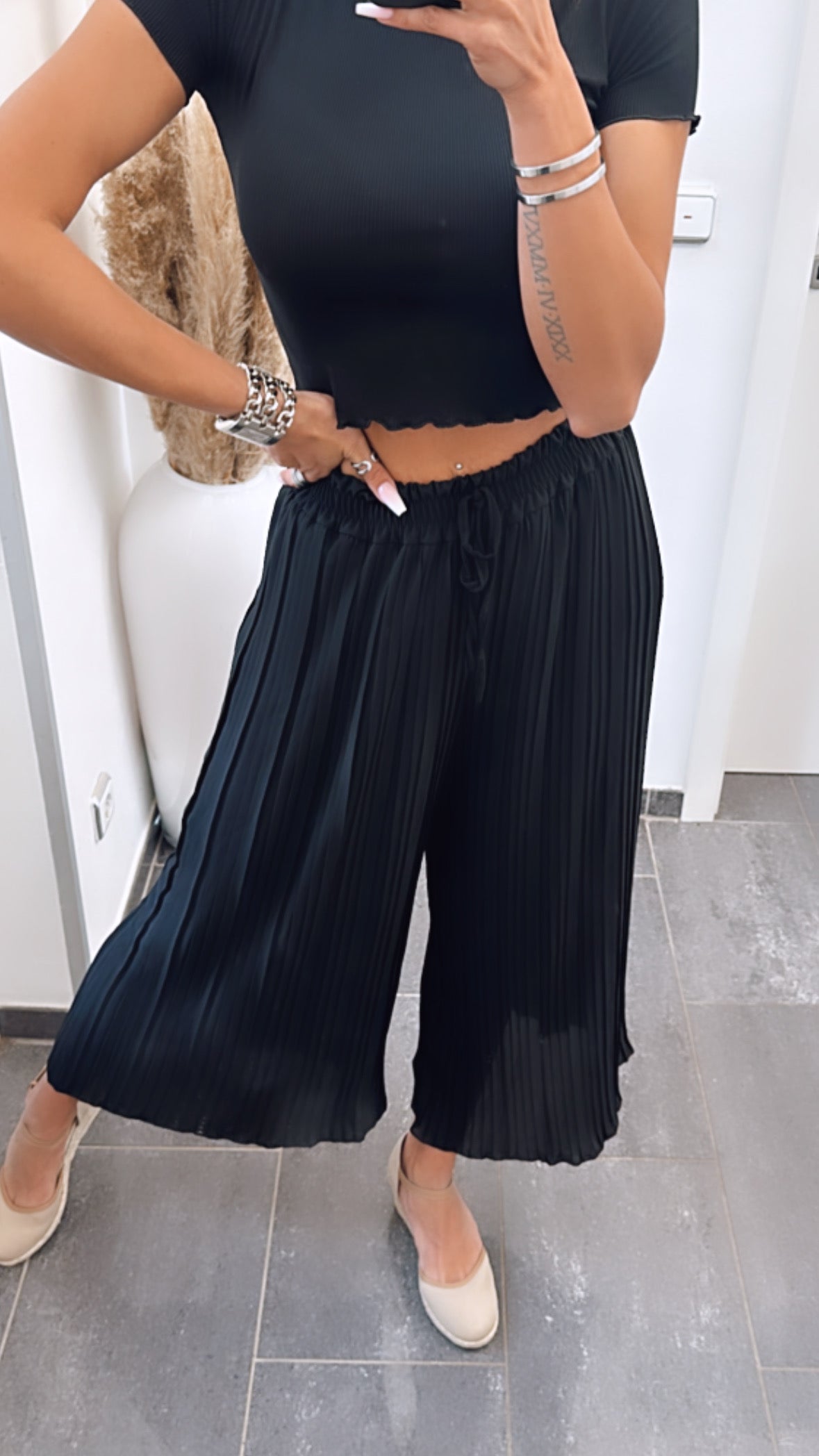 Pleated Pants