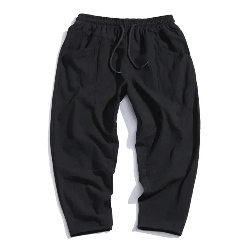 Kyoto Linen Cropped Pants