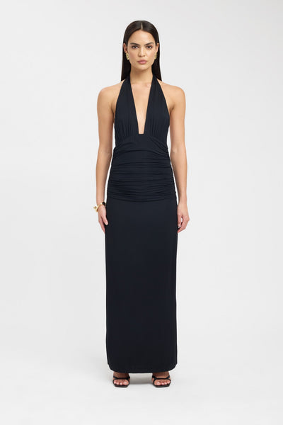 Sariah | Elegant Halter Maxi Dress