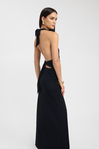 Sariah | Elegant Halter Maxi Dress