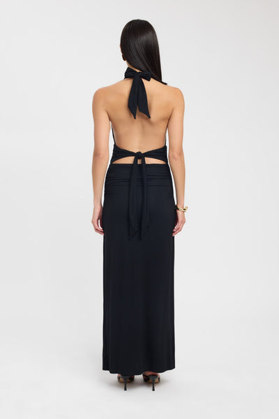 Sariah | Elegant Halter Maxi Dress