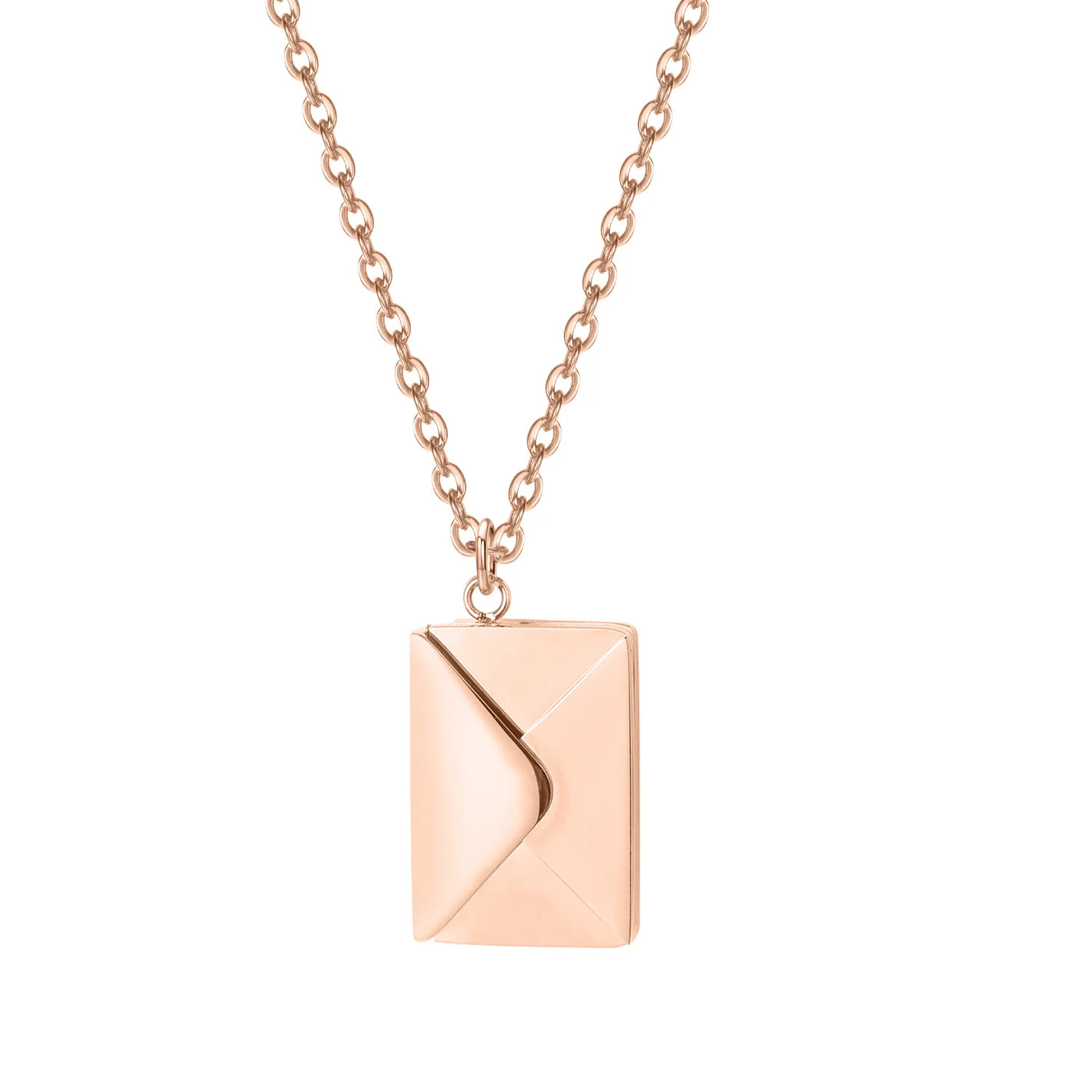 Sofia - Geometric pendant necklace with envelope