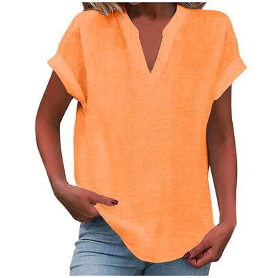 Aafke | Relaxed Blouse with V-Neck
