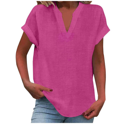 Aafke | Relaxed Blouse with V-Neck