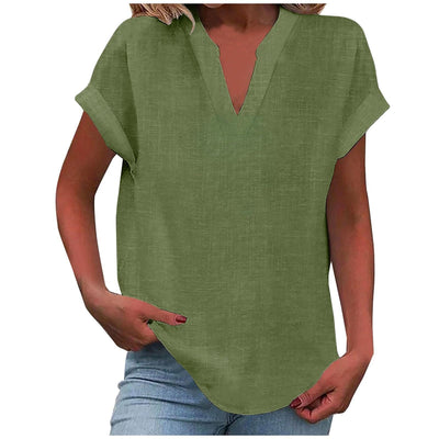 Aafke | Relaxed Blouse with V-Neck