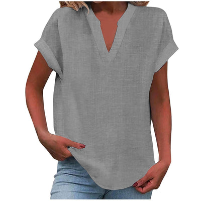 Aafke | Relaxed Blouse with V-Neck