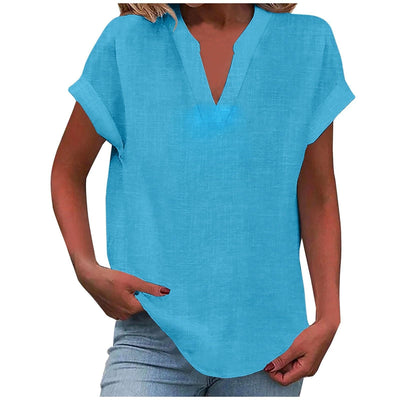Aafke | Relaxed Blouse with V-Neck