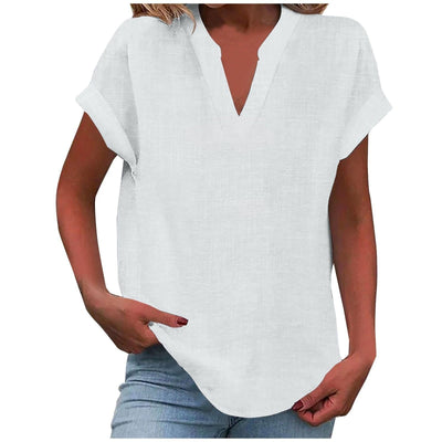 Aafke | Relaxed Blouse with V-Neck