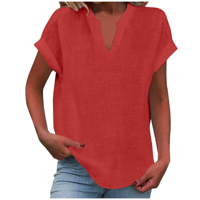 Aafke | Relaxed Blouse with V-Neck