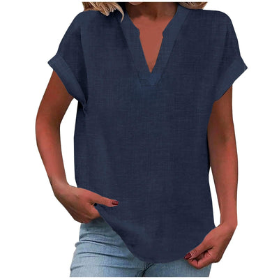 Aafke | Relaxed Blouse with V-Neck