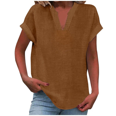 Aafke | Relaxed Blouse with V-Neck