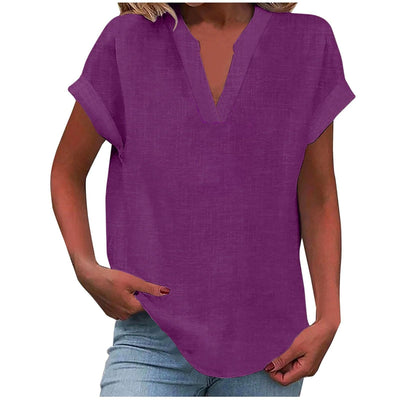 Aafke | Relaxed Blouse with V-Neck