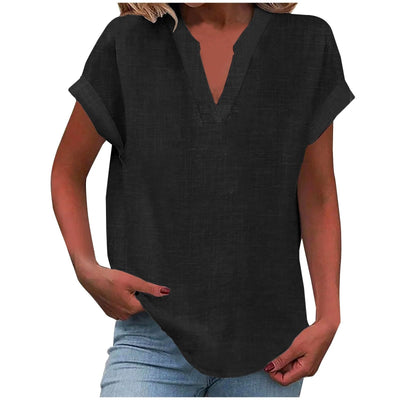 Aafke | Relaxed Blouse with V-Neck