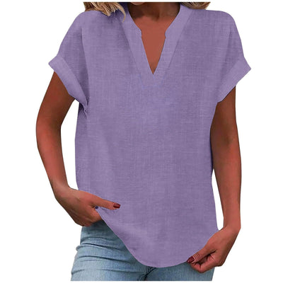 Aafke | Relaxed Blouse with V-Neck