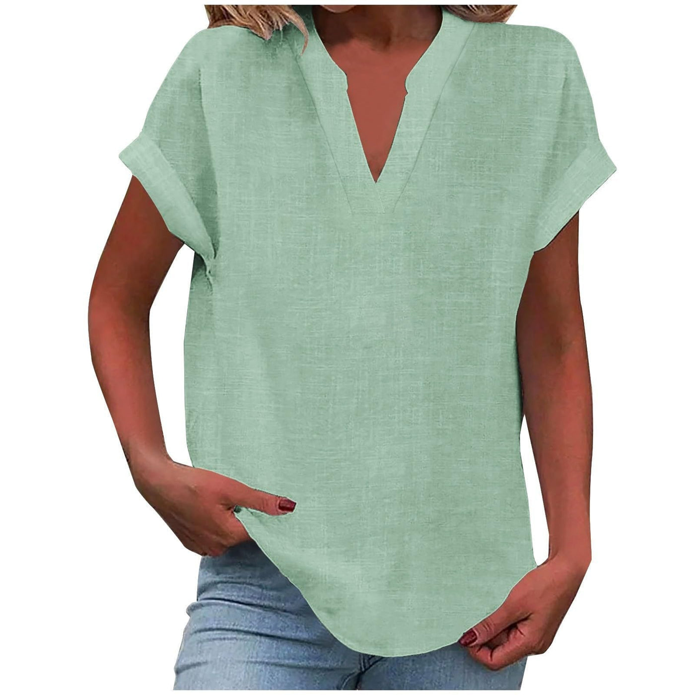 Aafke | Relaxed Blouse with V-Neck