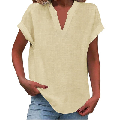 Aafke | Relaxed Blouse with V-Neck