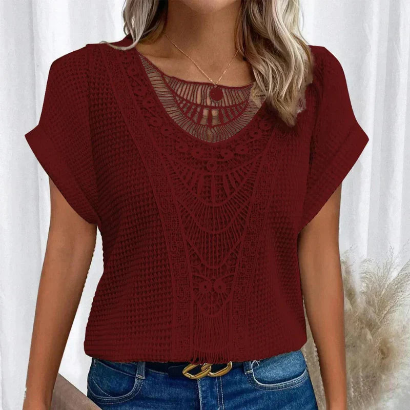 Estelle - Elegant blouse in Ibiza style
