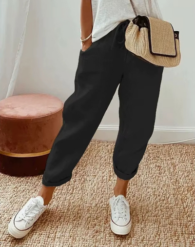 Linen Pants - Elin Linen Trousers