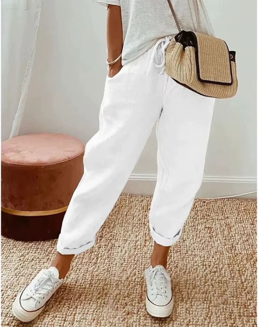 Linen Pants - Elin Linen Trousers