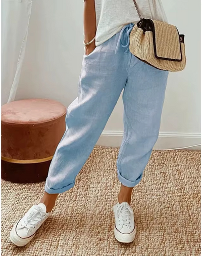 Linen Pants - Elin Linen Trousers