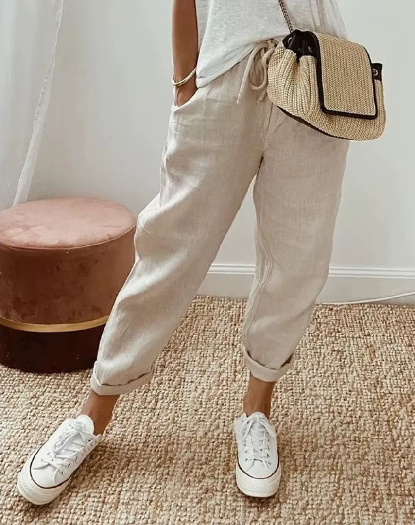 Linen Pants - Elin Linen Trousers